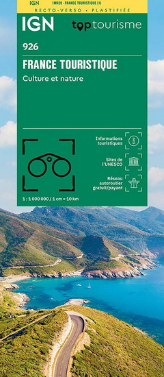 1M926 France Touristique plastifiée - COLLECTIF