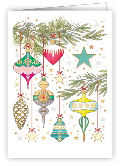 Mini carte ornements colorés