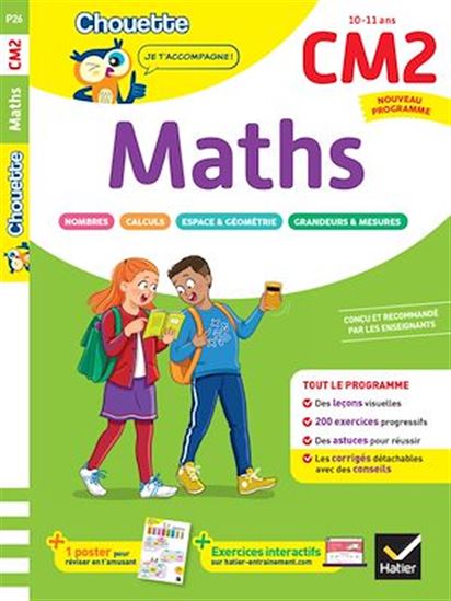 Maths CM2 - Cahier de soutien nouveau programme - ALBERT COHEN