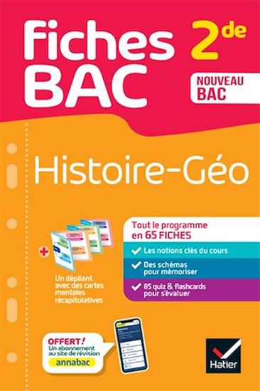 Fiches bac - Histoire-Géographie 2de - Collectif