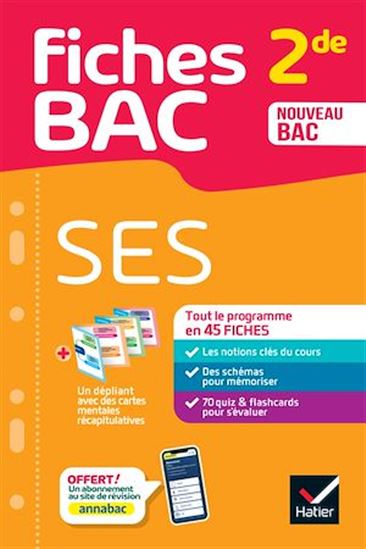 Fiches bac - SES 2de - SYLVAIN LEDER - FRANÇOIS PORPHIRE
