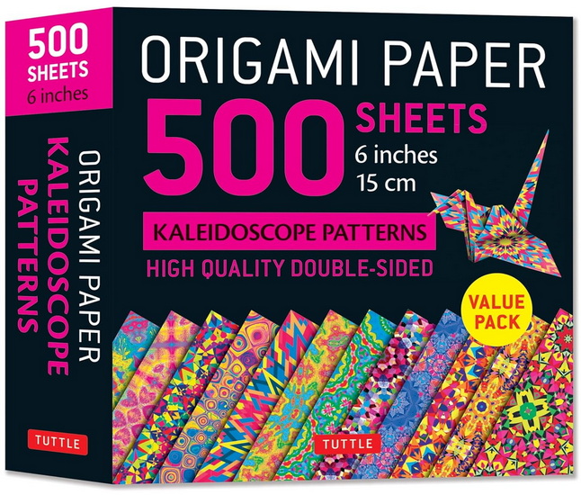Origami Paper 500 sheets Kaleidoscope Patterns 6 (15 cm): Tuttle Origami Paper: Double-Sided Origami Sheets Printed with 12 Different Designs (Instructions for 6 Projects Included) - COLLECTIF