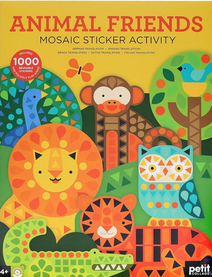 Mosaic Sticker Activity: Animal Friends - COLLECTIF