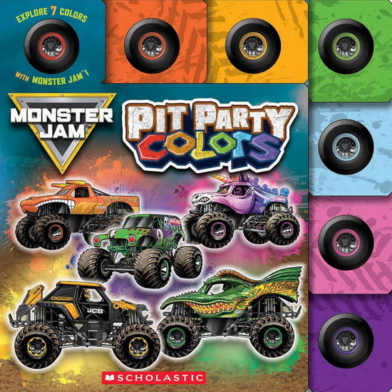 Pit Party Colors (Monster Jam Interactive Board Book with Tabs) - MARISA AVELING - NEIL VANDENBERG