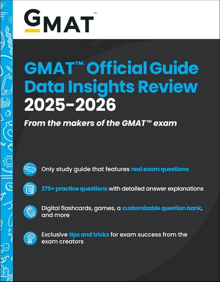 GMAT Official Guide Data Insights Review 2025-2026: Book + Online Question Bank - COLLECTIF