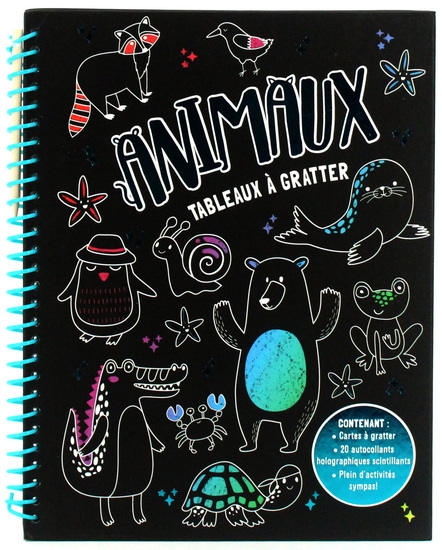 Animaux : tableaux à gratter - COLLECTIF