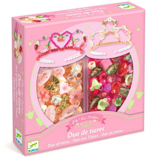 Duo de tiares roses