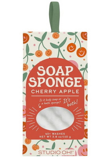 Éponge savon - Pomme et cerise