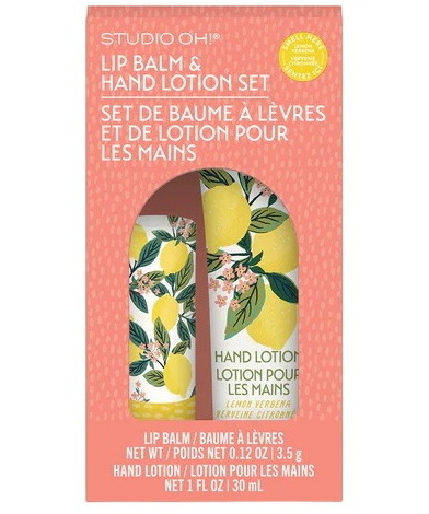 Ens. Baume à lèvres et crème à mains - Citronnier