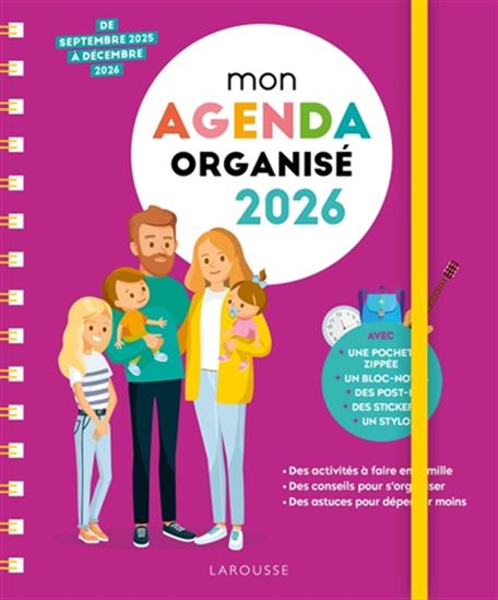 Mon Agenda Famille Organisée 2026 - COLLECTIF