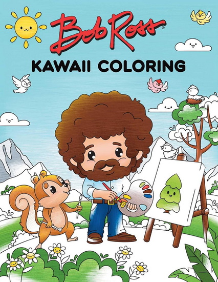 Bob Ross Kawaii Coloring - COLLECTIF