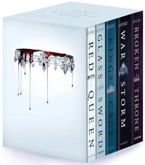 Red Queen 5-Book Paperback Box Set: Red Queen, Glass Sword, King's Cage, War Storm, Broken Throne - VICTORIA AVEYARD