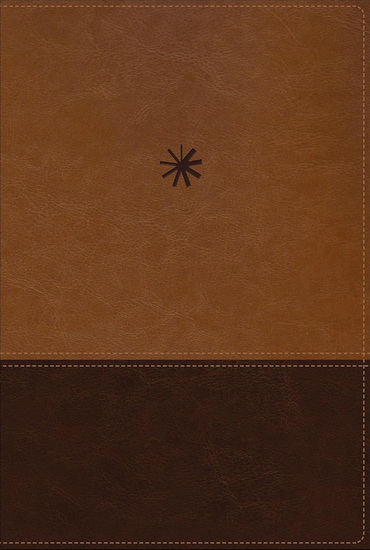 NBLA, Biblia Cronológica de Estudio, Interior a cuatro colores, Leathersoft, dos tonos café, Comfort Print - COLLECTIF