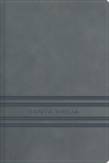 NBLA, Santa Biblia, Edición versificada, Tamaño bolsillo, Leathersoft, Gris, Palabras de Jesús en rojo, Comfort Print - COLLECTIF