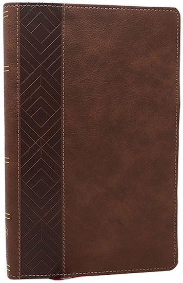 KJV, Personal Size New Testament, Brown Leathersoft, Red Letter, Comfort Print - COLLECTIF