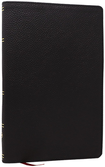 KJV, Personal Size New Testament, Black Genuine Leather, Red Letter, Comfort Print - COLLECTIF