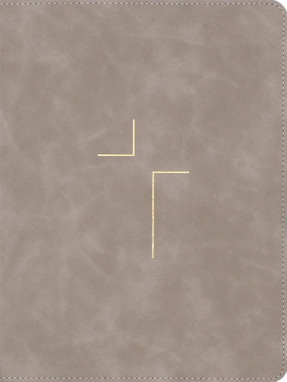 The Jesus Bible, NIV Edition, Leathersoft, Stone, Comfort Print - COLLECTIF