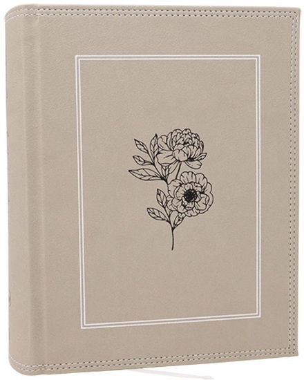 NKJV, Journal the Word Bible: Reflect, Journal or Create Art Next to Your Favorite Verses (Stone Leathersoft over board, Red Letter, Comfort Print) - COLLECTIF