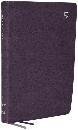 NET Bible, Large Print Thinline with Cross References, Purple Leathersoft, Comfort Print (Thumb Indexed) - COLLECTIF