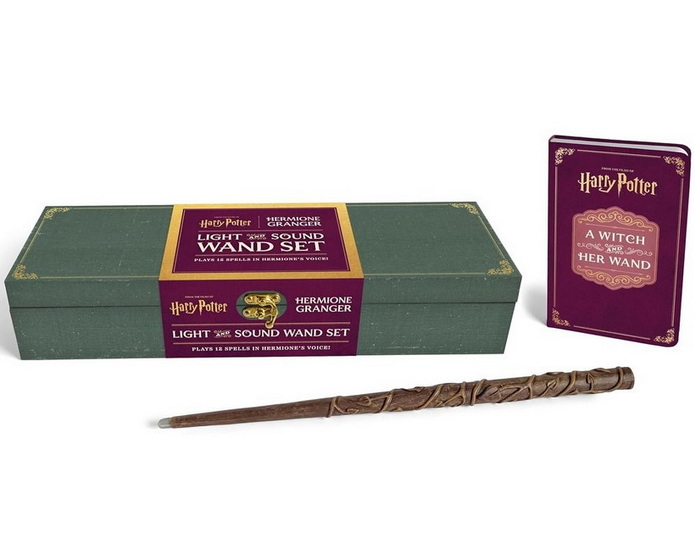 Harry Potter: Hermione Granger Light and Sound Wand Set: Plays 12 Spells in Hermione’s Voice! - DONALD LEMKE