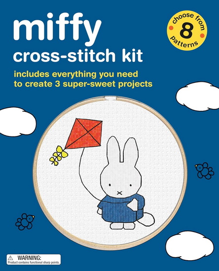 Miffy Cross-Stitch Kit: Includes Everything You Need to Create 3 Super-Sweet Projects (Choose from 8 Patterns) - SOSAE CAETANO - DENNIS CAETANO
