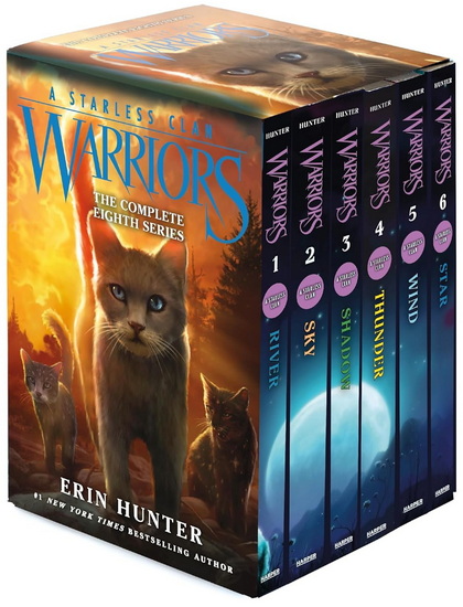Warriors: A Starless Clan Box Set: Volumes 1 to 6: A Starless Clan #1: River, A Starless Clan #2: Sky, Starless Clan #3: Shadow, A Starless Clan #4: Thunder, A Starless Clan #5: Wind, A Starless Clan #6: Star - ERIN HUNTER