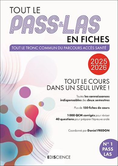Tout le PASS & LAS en fiches 2025-2026 - COLLECTIF