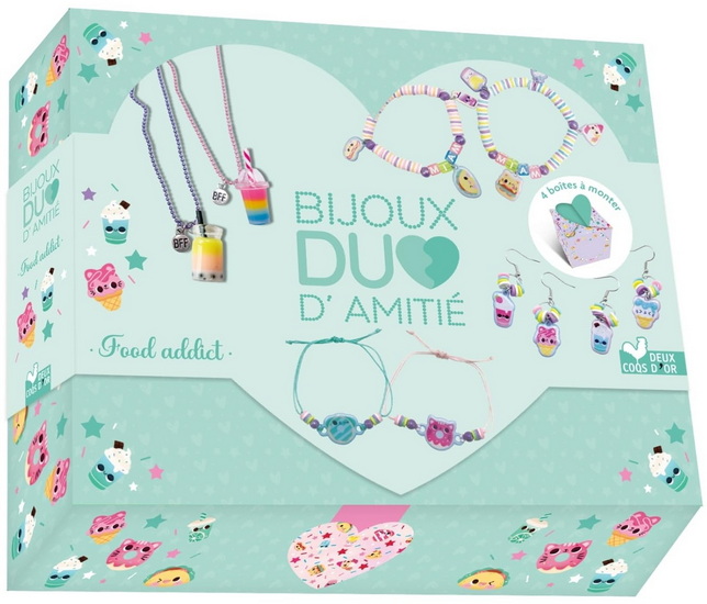 Bijoux duo d&#39;amitié : Foodaddict coffret avec accessoires - AHORINE