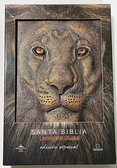 Biblia RVR 1960 Letra grande León de Juda edición especial bronce / Spanish Bible RVR 1960 Large Print Imitation Leather Lion of Judah Special Edition - COLLECTIF