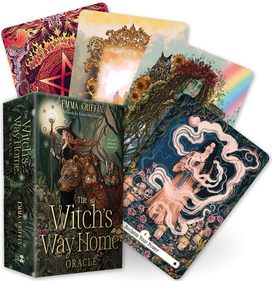 The Witch&#39;s Way Home Oracle: A 44-Card Deck and Guidebook - EMMA GRIFFIN - ROMA MAY DESIGN