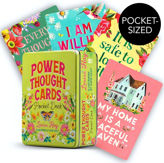 Power Thought Cards Pocket Deck: A 64-Card Affirmation Deck - LOUISE HAY