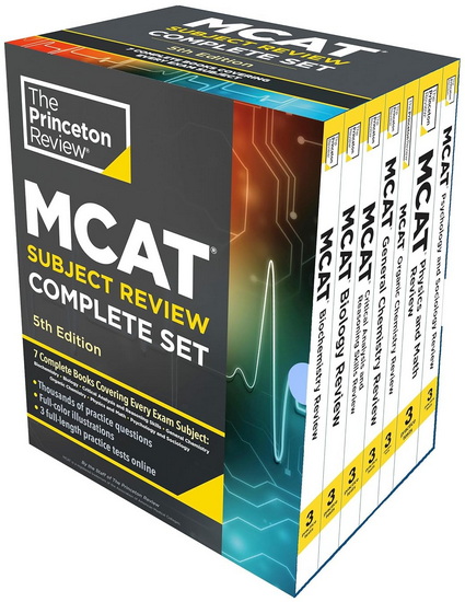 Princeton Review MCAT Subject Review Complete Box Set, 5th Edition: 7 Complete Books + 3 Online Practice Tests - COLLECTIF