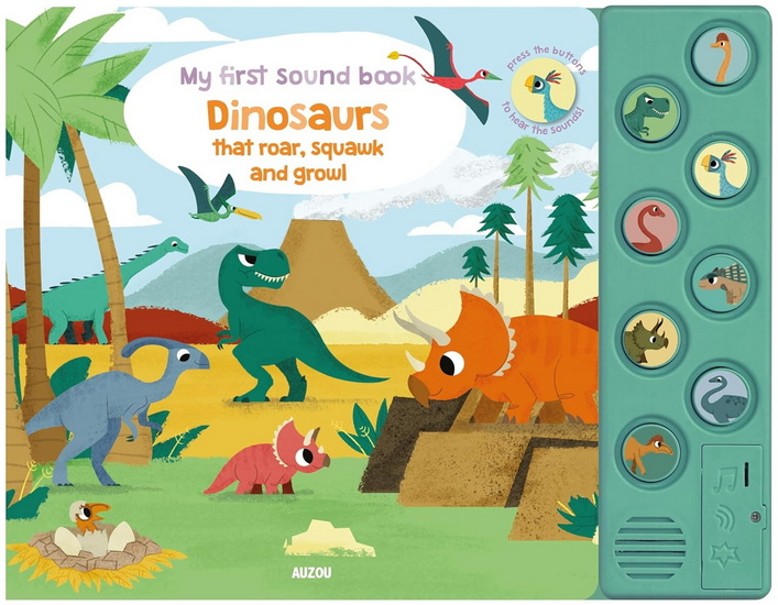 Dinosaurs That Roar, Squak, and Growl: Press the buttons to hear the sounds! - PESKIMO