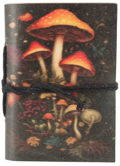 Mini journal blanc champignons
