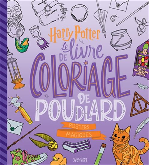 Le Livre de coloriage de Poudlard : posters magiques - COLLECTIF
