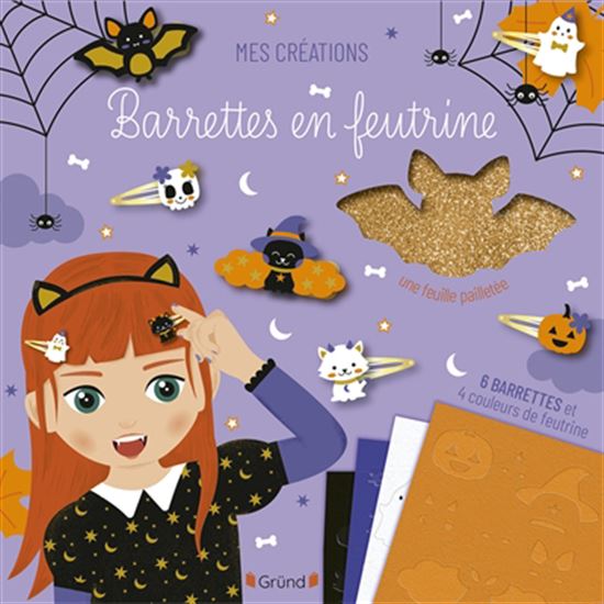 Barrettes en feutrine : Halloween - GAËL LE NEILLON