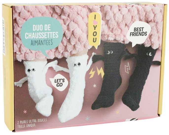 Ens. 2 chaussettes à bras aimantés