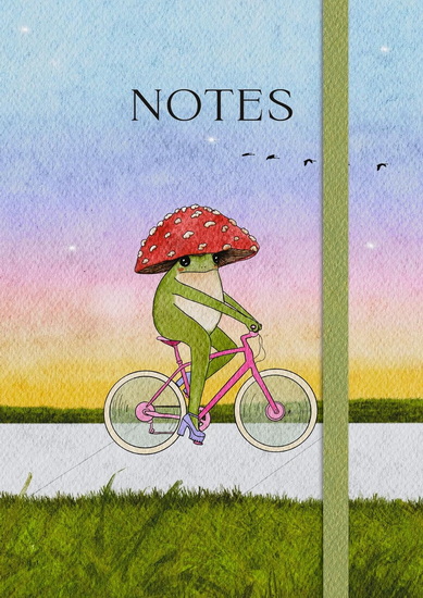 The Little Frog Notebook: A Beautiful 160-Page Lined Notebook Featuring the Internet&#39;s Beloved Mushroom Frog, from the Artist Maybell Eequay - MAYBELL EEQUAY