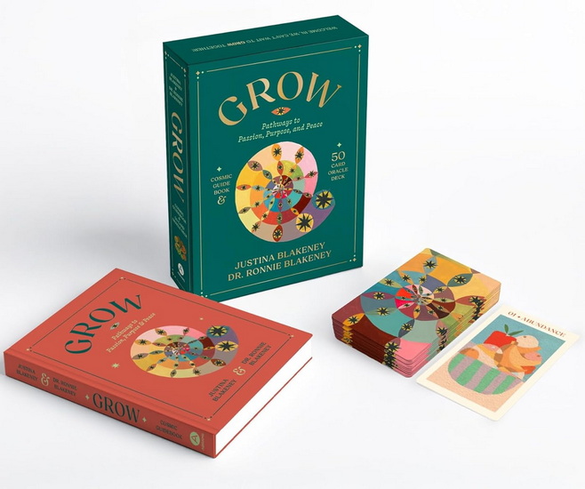 GROW: Pathways to Passion, Purpose & Peace Guidebook & Card Set - JUSTINA BLAKENEY