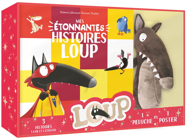 Mes étonnantes histoires Loup Cof. + peluche - ORIANNE LALLEMAND - ÉLÉONORE THUILLIER