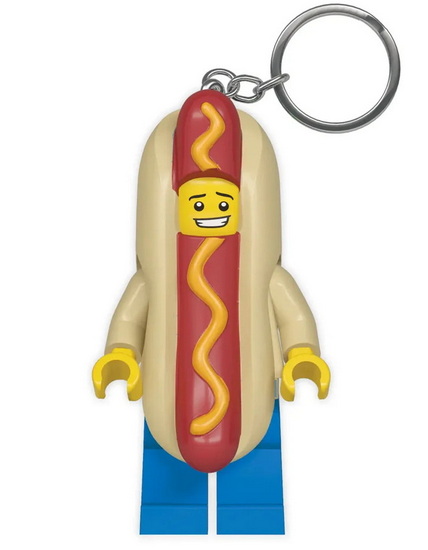 Porte-clés lumineux mini figurine LEGO Hot Dog