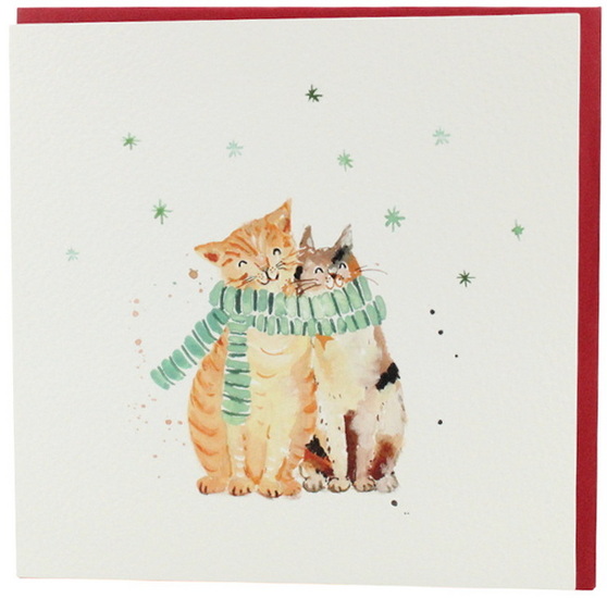 2 chats sous la neige