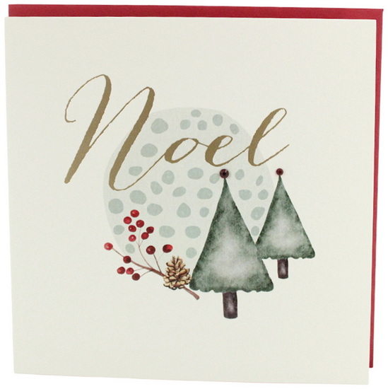 2 sapins et gui - Noël