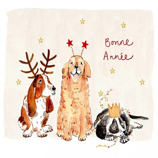 3 chiens - Bonne année