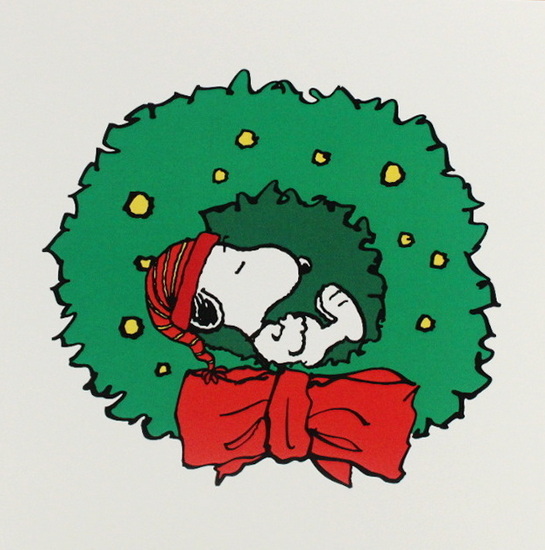 Snoopy dans une couronne