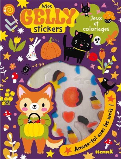 Mes gelly stickers : jeux et coloriages : halloween - COLLECTIF