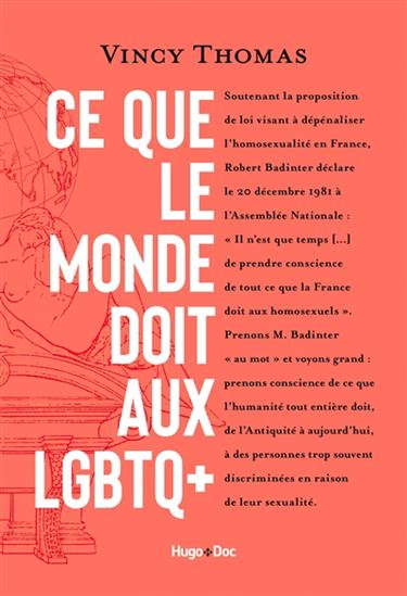 Ce que le monde doit aux LGBTQ+ - VINCY THOMAS