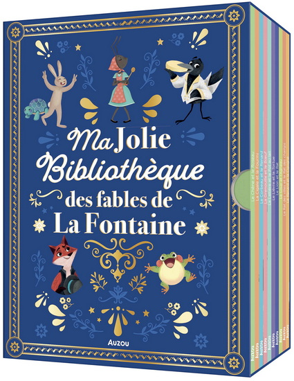 Ma jolie bibliothèque des fables de La Fontaine Cof. - JEAN DE LA FONTAINE - KATHERINE QUÉNOT
