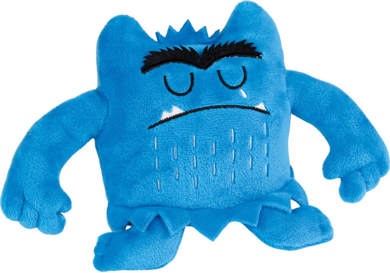 La Couleur des émotions: mini peluche monstre bleue