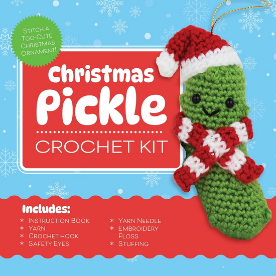 Christmas Pickle Crochet Kit: Stitch a Too-Cute Christmas Ornament! - COLLECTIF